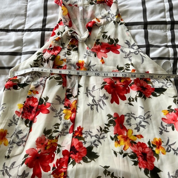 DNA Couture sz L Floral Fairy Sleeveless Top Blouse - Picture 4 of 6